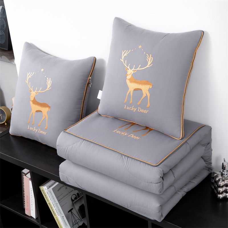 两用抱枕被子超大号可折叠汽车靠垫沙发办公室午休空调被机洗