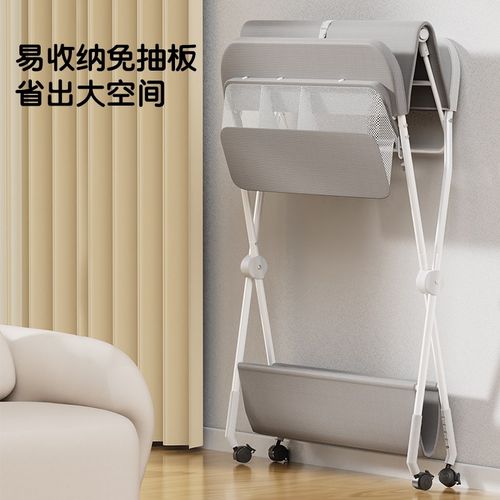 贝可亲多功能尿布台婴儿护理台新生儿晾衣架抚触洗澡升降折叠移动