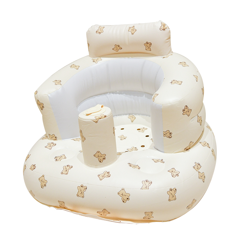 充气宝宝椅百天满月装饰布置拍照道具婴儿30天儿童学坐立充气沙发