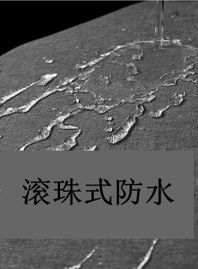 仿亚麻加厚浴帘灰色窗帘挡光浴室淋浴房隔断防水免打孔浴帘杆套装