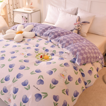 定做定制尺寸纯棉磨毛被套单件120x150x180x200加厚儿童150x210cm