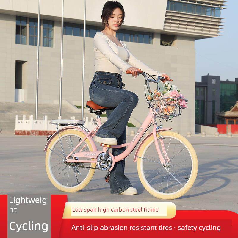 凤凰自行a车学院校园女士通勤成人学生轻型交通自行车22英寸24英