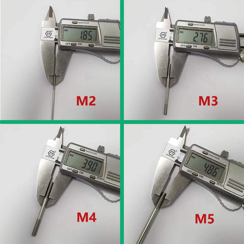 双头螺纹螺丝杆M2/M3/m4/m5/m6/m8/m10球头拉杆丝杆双头牙连杆