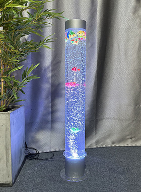 亚克力卧室新居墙摆件气泡水族婚庆路引水柱管室内形象装饰背景
