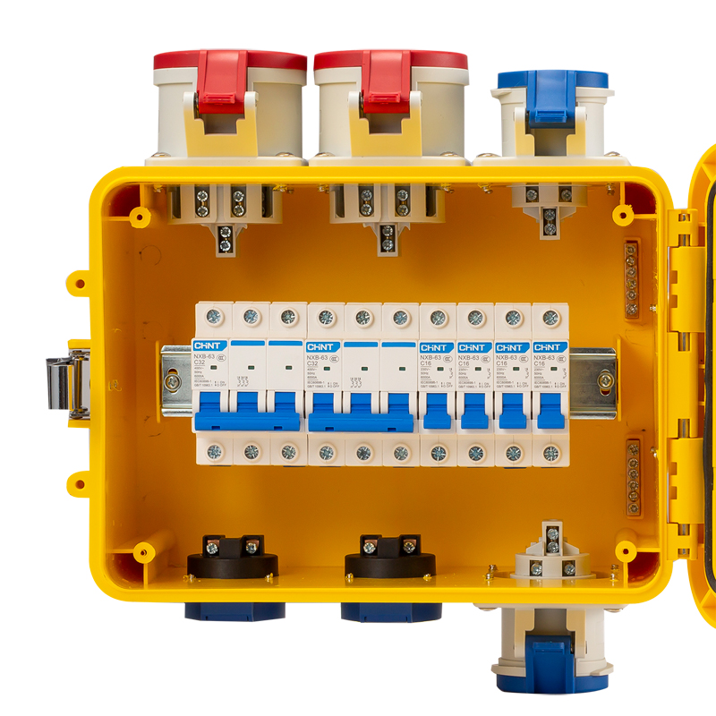 手提式工业插座箱户外移动防水二三配电箱工地开关塑料电源检修箱