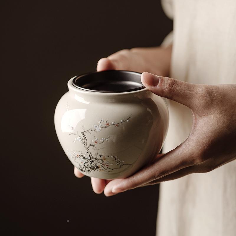 草木灰建水洗陶JS瓷茶茶渣缸水用盂盖日式家盖碗茶具带壶承干泡台