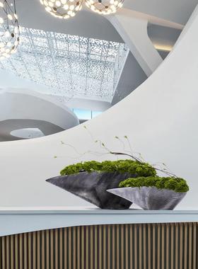 YB-DZ-HY仿真绿色果子高端花艺插花酒店设大堂绿植式假花卉摆轻中