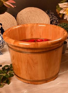 香ZNX柏木泡脚木家用浴洗脚桶足木桶桶木盆洗脚盆脚双人泡脚桶大
