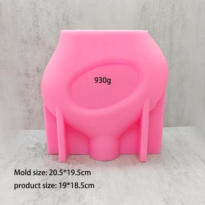 多款圆形空心花瓶花盆硅胶凝土模混具DIY独形特的模123家用拱花瓶