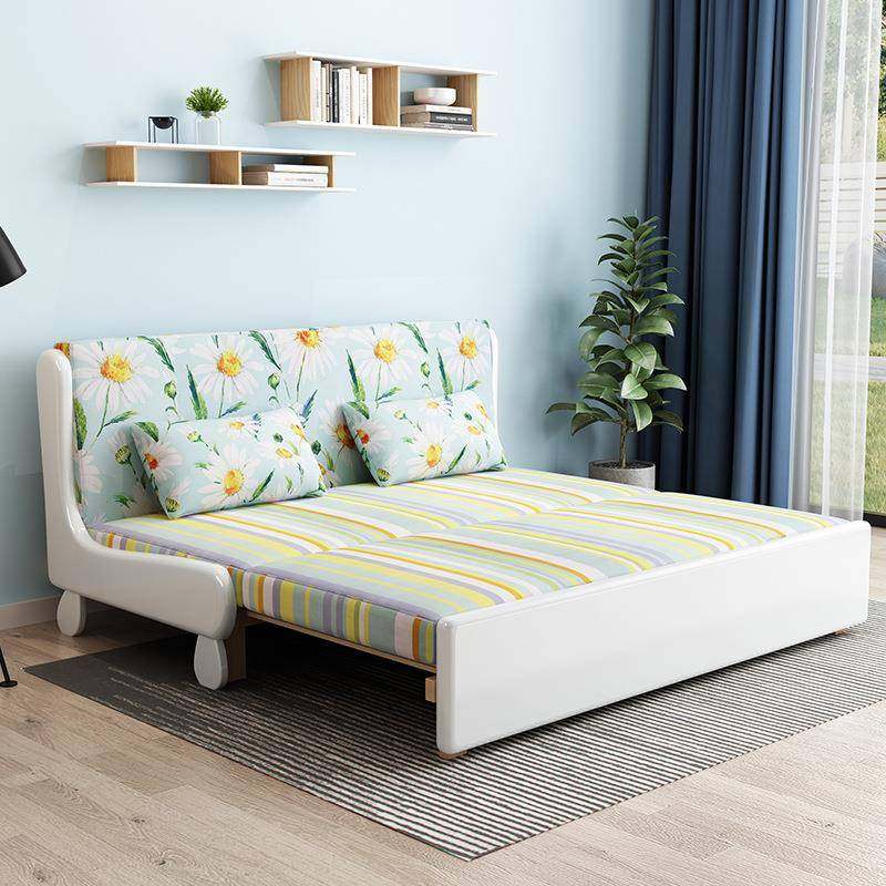 两用木沙实发床客家用可折叠小DD018526厅户型现代约多功能坐卧懒