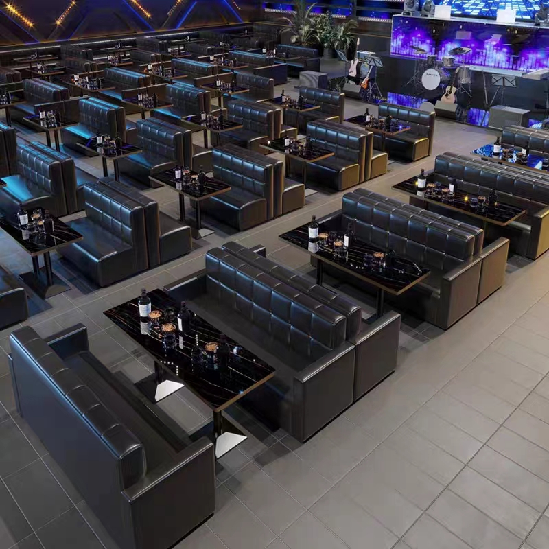 定制酒吧音乐清吧西餐咖啡厅桌椅组合F烧烤火锅奶茶店KTV卡座沙发