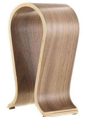 桌木制耳机面耳机支架胡桃实木耳架头戴式式木机制耳机子简洁架挂