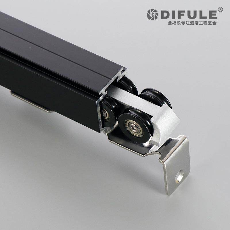 凹形轮双向缓吊轮酒店公DFL-P108房静音吊轨卫生间厨推拉寓门滑轮