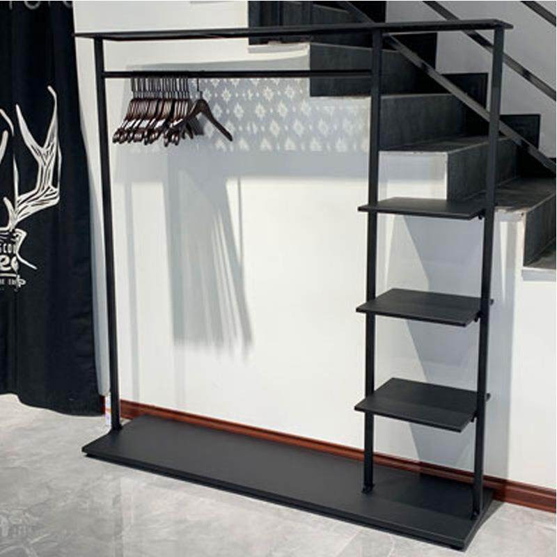 家用卧室落帽架地衣架铁艺置物架123432挂架服装店衣衣服架衣子多