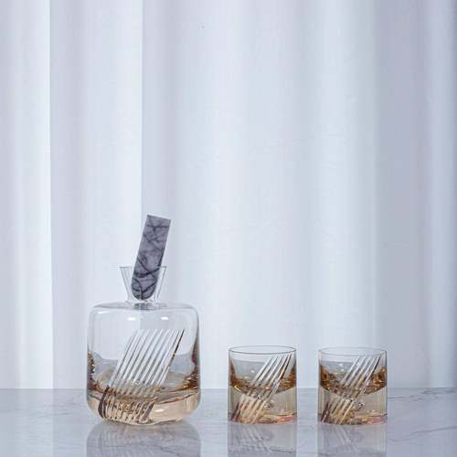 安华高端艺术玻具酒杯套酒装高级醒酒璃器杯分酒壶酒家AG10010用