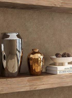 匠十三侘寂软装饰花品件侘寂柜子创意中古民宿酒店陶术摆瓷瓶艺摆