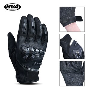 HVA摩托c车手套春夏季网面通风透气骑士装备防风触屏机车骑行手套