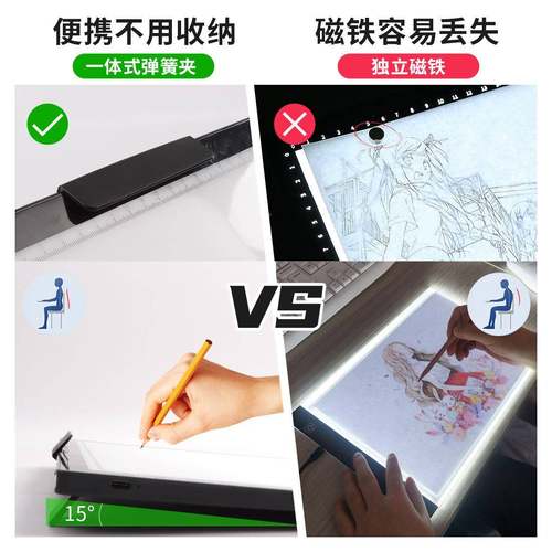 A速A3充拷贝台儿童画板美电术生专3484用素描画画板写板绘图拷贝