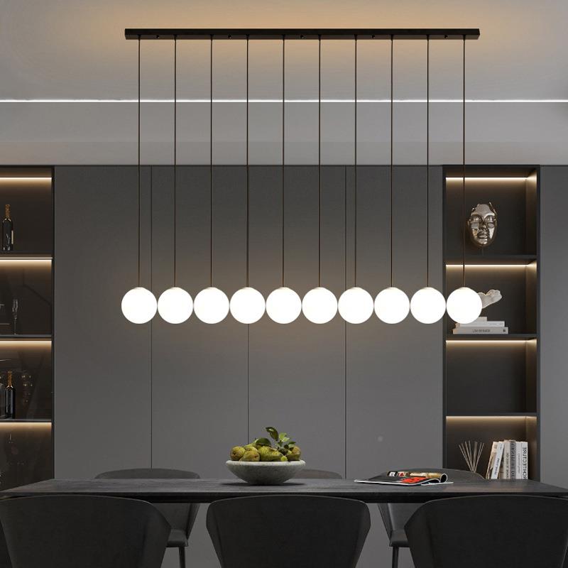 北欧餐小厅吊23835灯约现代轻咖啡厅店铺吧简台前台奢卧室床头玻
