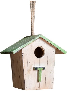 掬涵 木头鸟窝 鸟屋 鸟u巢 装饰摆件 杂货花园阳台装饰庭院摆件