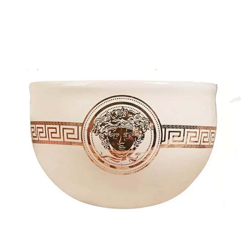 欧式陶瓷桌面垃圾桶奢华家用桌上杂物收纳筒客厅茶几装饰收纳桶