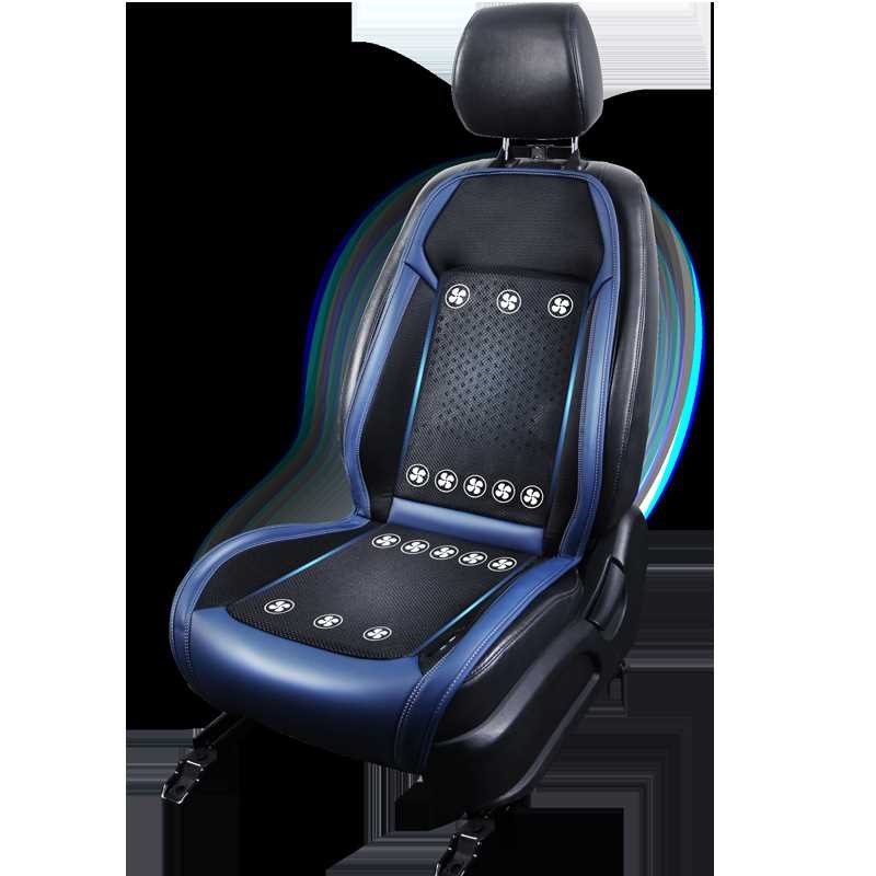 夏季汽车通风坐垫制冷座椅垫夏天冷风透气散热凉垫货车靠背带风扇