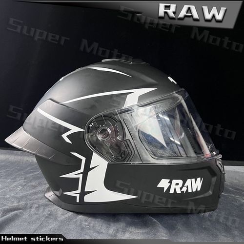 适用摩托车头盔SHOEI GSB LS2 AGV贴纸改装全盔个性RAW贴花拉花