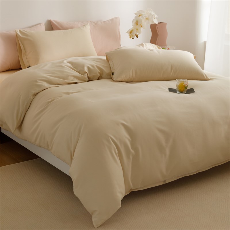 亲肤A类100支全棉磨毛单件被套素色纯棉加厚长绒棉保暖被罩2m定制