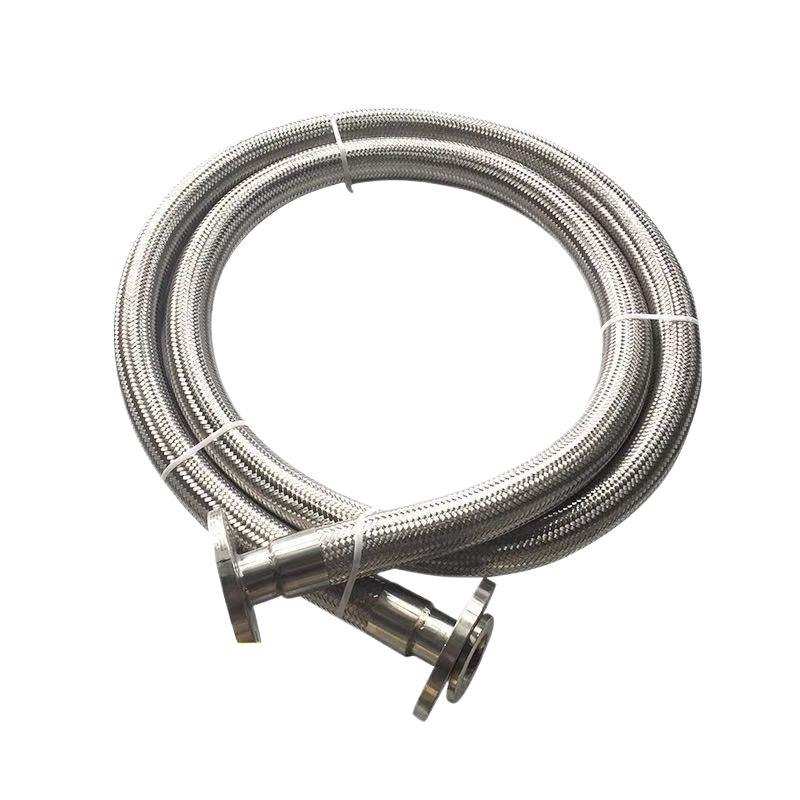 304不锈钢金属法兰软管300长蒸汽不锈钢波纹管400长304编织网软管