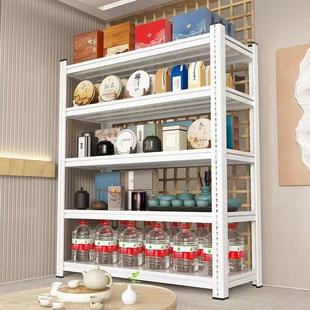 家用货架多层置物架落地阳台快递收纳层架展示架储藏间超市商用铁