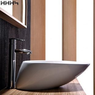 汉舍面盆北欧洗手艺术盆创意台上盆卡丽同款面盆洗面陶瓷台上盆