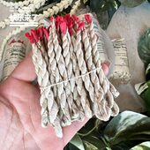 白鼠尾草绳香尼泊尔手工制作香盘熏香薰净化空气精神舒缓家用室内