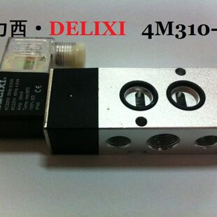 侧面安装 德力西气动4M310 10二位五通换向阀 板式 电磁阀4M320