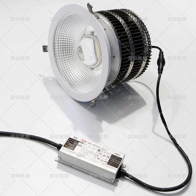 led筒灯嵌入式200w250w300w 3030黑曜系列候车厅大筒灯天花灯