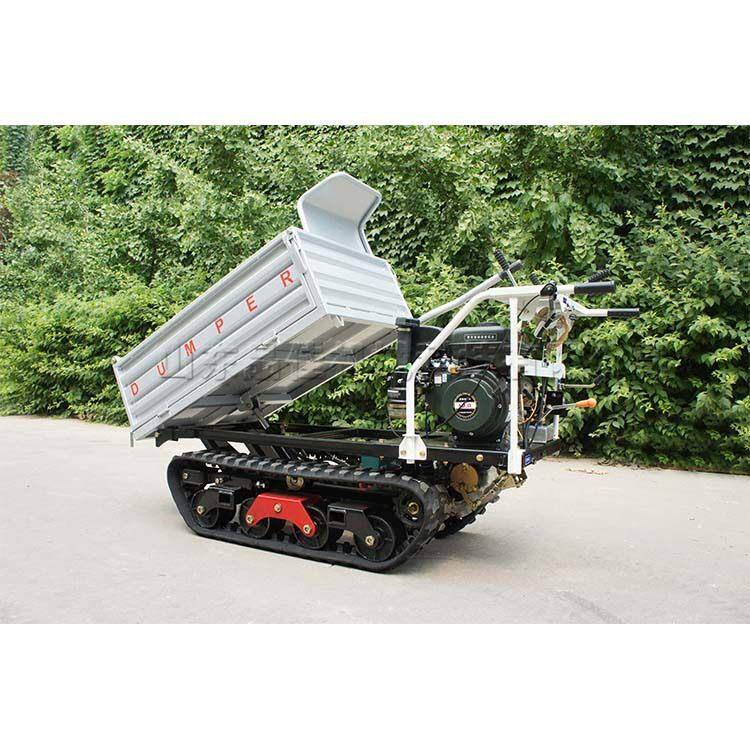 小型果园液压翻斗车可遥控农用履带运输车柴油机农用履带装运车