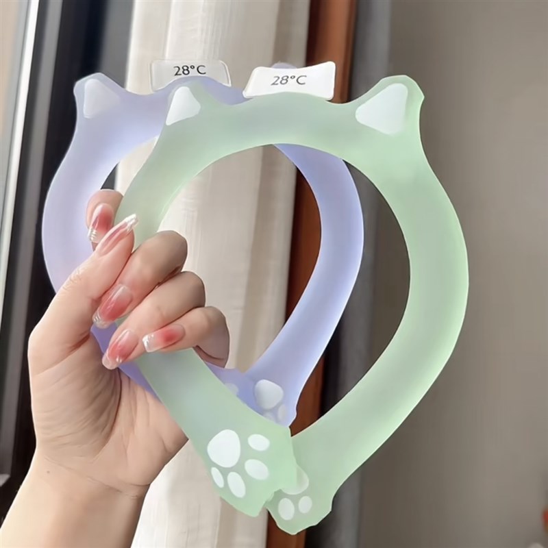 夏季物理降d温冰凉圈学生军训户外降温神器防暑挂脖清凉冷感项圈