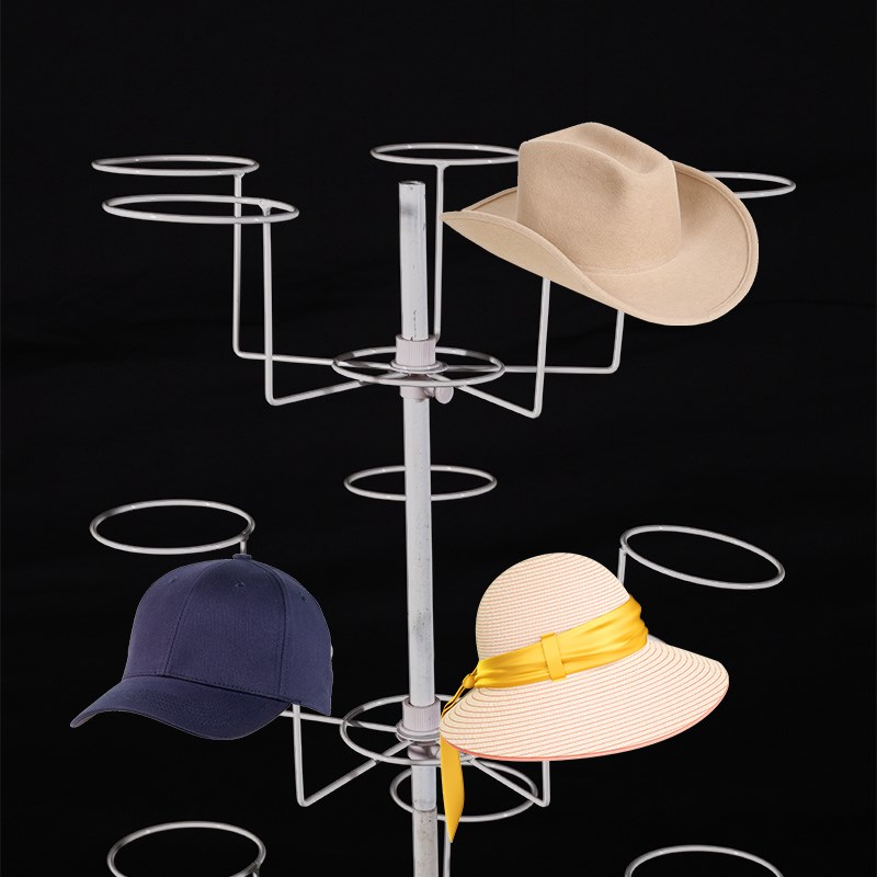 7层饰品展示架小饰品旋转架挂饰品架小商品展示架落地饰帽架