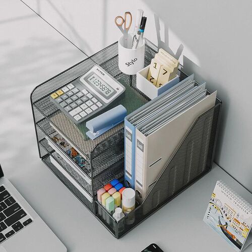 ll办公桌置物架文件架收纳架文件夹收纳盒文件框办公用品桌面置物