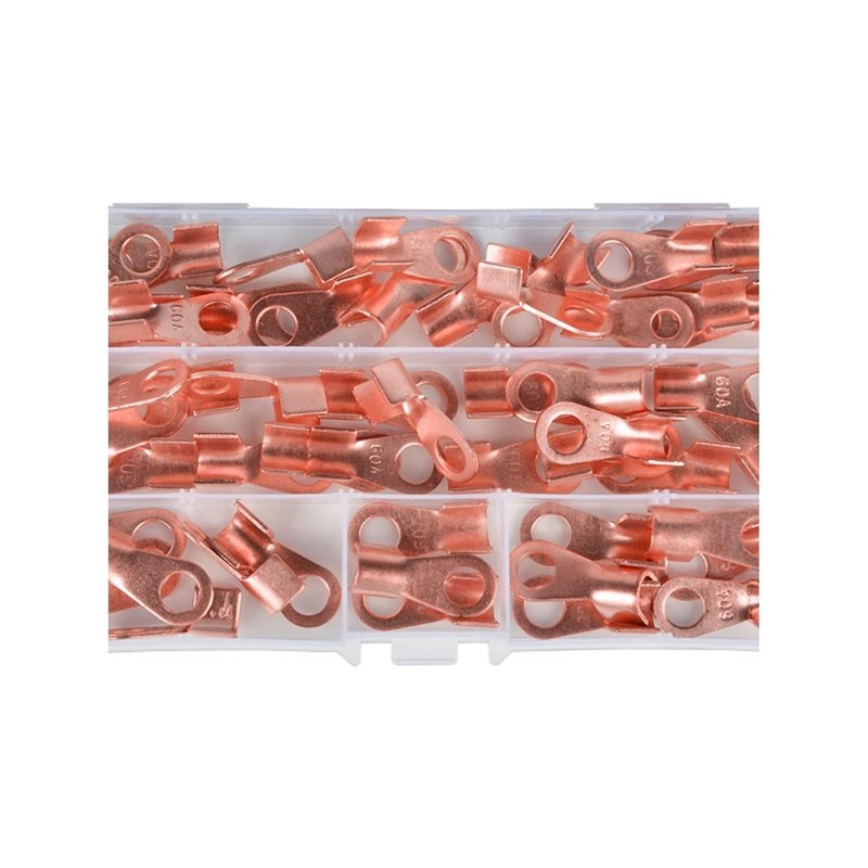 OT-60A开口线鼻子接头铜接线端子盒4-16平方铜线铜鼻线耳压线50只