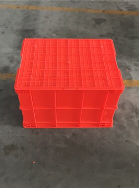 红色大号周转箱  学校储物600-400箱660*480*410mm 长方形周转箱