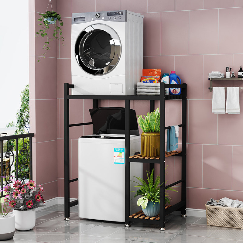 洗衣机置物架滚筒洗衣机家用落地阳台多层烘干机上方波轮收纳层架