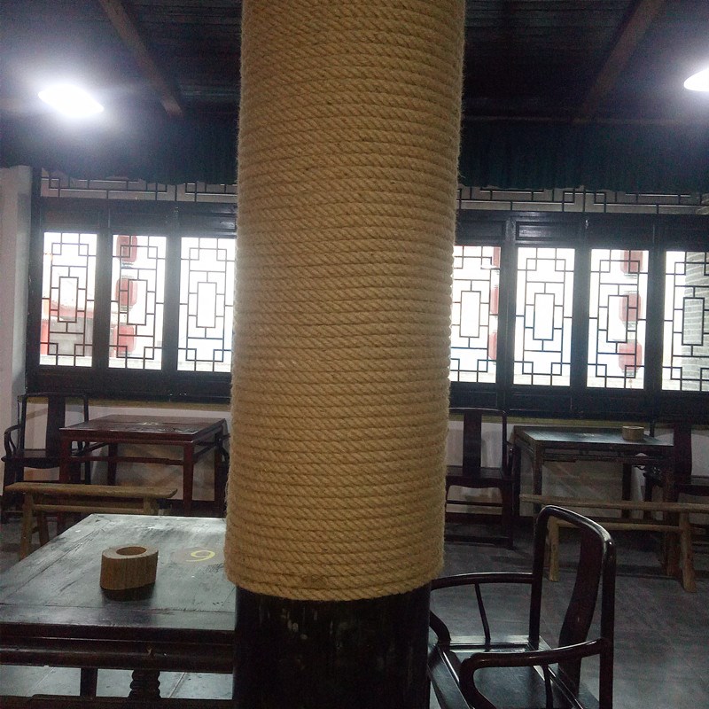 麻绳绳子水管装饰缠绕捆绑绳景区护栏围栏隔断粗绳结实耐磨拔河绳