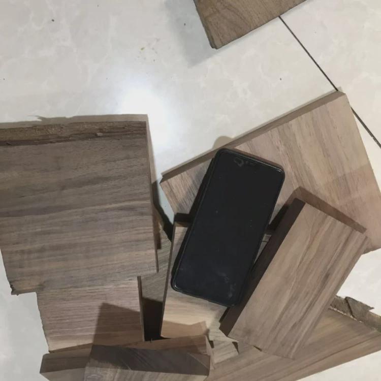 实木木料原木黑胡桃下脚料手工雕刻练手料小木块边角料5斤新款