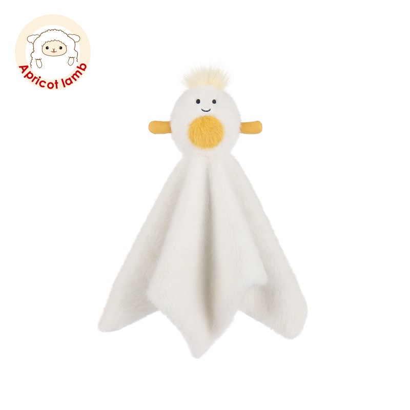 瑞可羊鲜美水煮蛋安抚巾婴儿可入口宝宝睡眠安抚公仔玩偶毛绒玩具