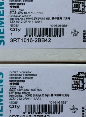 接触器 3RT1016/1017-2BB41 3RT1015-2BB42 3RH1140-.2BB40