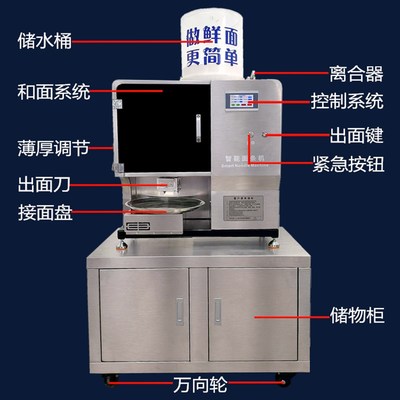 麦客斯全自动智能面条机商用多功能面馆一体鲜面机面馆压面机
