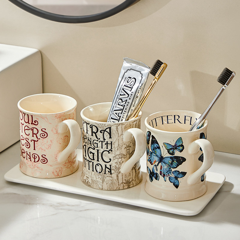 陶瓷刷牙漱口杯高颜值家用卫生间儿童牙刷杯子高档情侣牙缸牙具杯,家庭/个人清洁工具,洗漱杯,淘宝优惠券,粉丝福利购,淘宝优惠卷