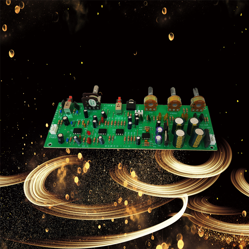 功放前置板前置调音板 前级音调板4558D发烧级成品前级前置放