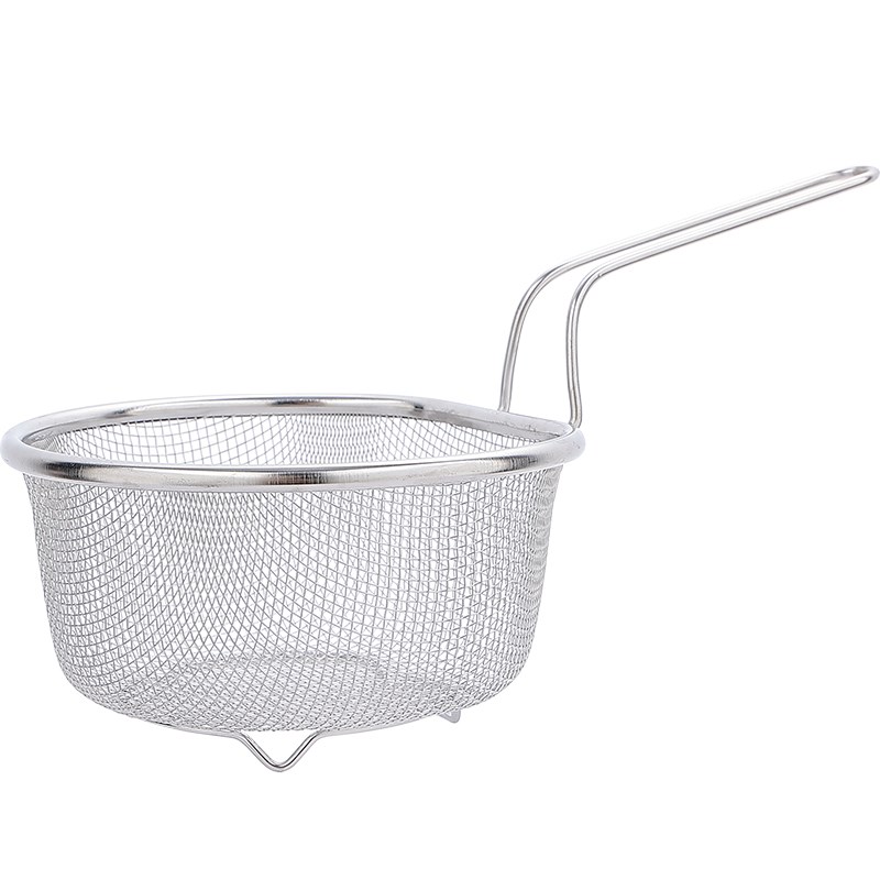 304不锈钢漏油网筛家用炸物捞油漏勺过滤油格厨房沥水网筛捞面勺