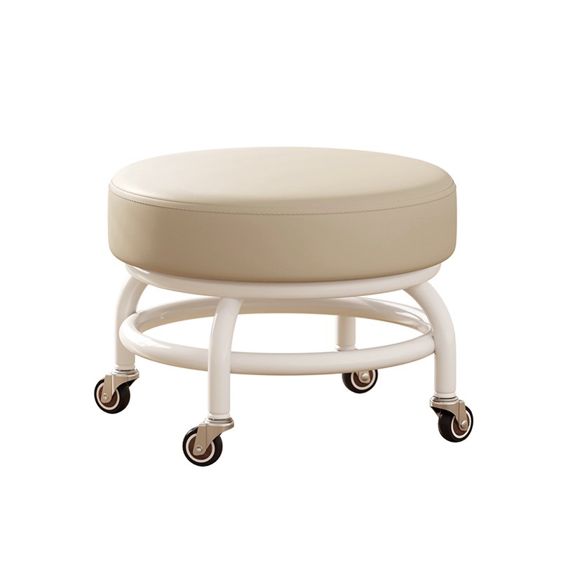 滑轮矮凳静音带万向轮小凳子儿童学步客厅板凳可移动换鞋圆凳成人